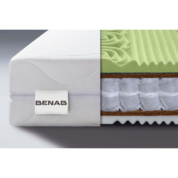 Stingrs/vidēji stingrs atsperu divpusējs matracis 90x200 cm Visco Sleep – BENAB-image-1