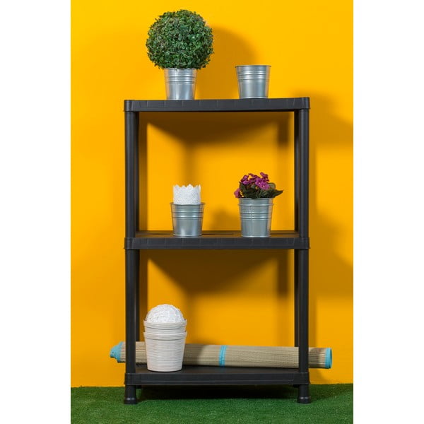 Melns plastmasas darbnīcas plaukts 60x95 cm Universal Pro – Toomax-image-1