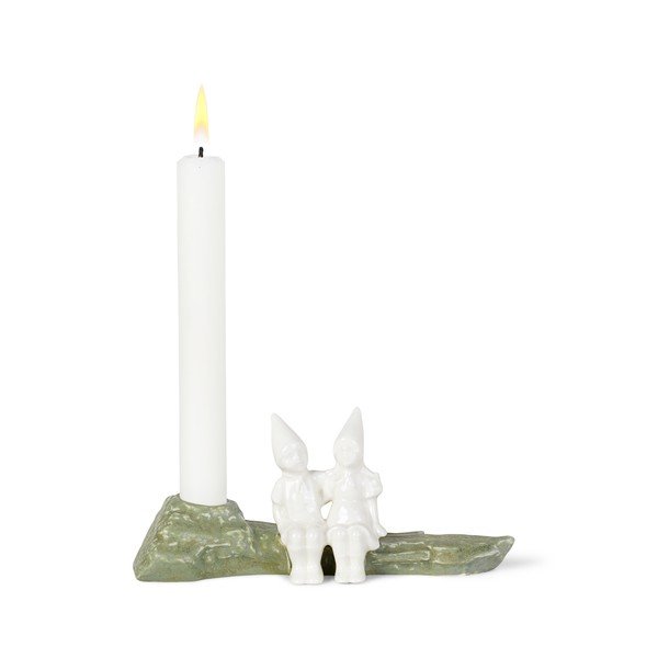 Ziemassvētku keramikas svečturis Kähler Design Christmas Hug, garums 19 cm-image-2