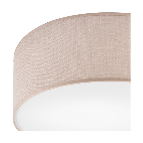 Bēša griestu lampa ar auduma abažūru ø 35 cm Vivian – LAMKUR-image-3