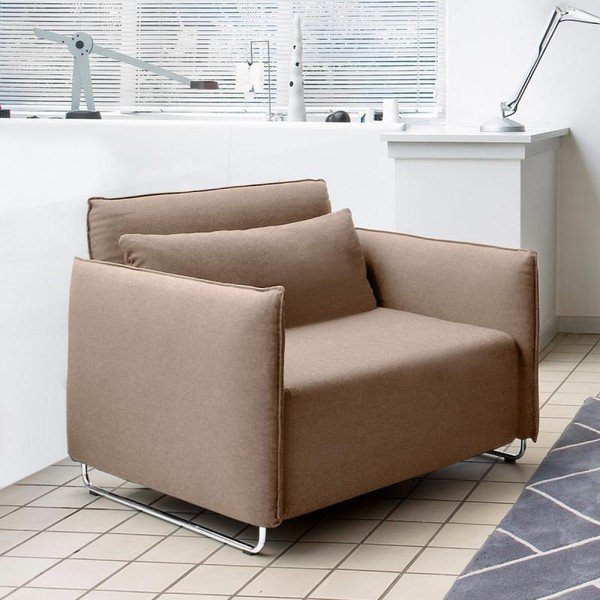 Bēšs izvelkamais atpūtas krēsls Softline Cord-image-1