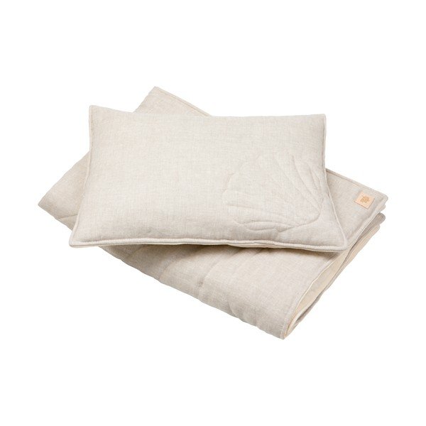 Smilškrāsas lina gultiņas komplekts Sand – Moi Mili-image-1