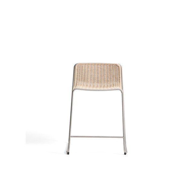 Bēšs metāla dārza bāra krēsls Tavari – Kave Home-image-4