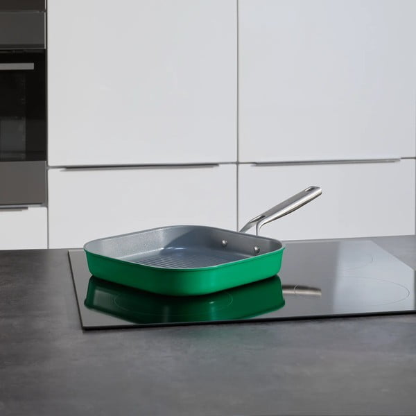 Grila panna ar keramikas pārklājumu ø 28 cm Meda 3.0 – FABINI-image-1