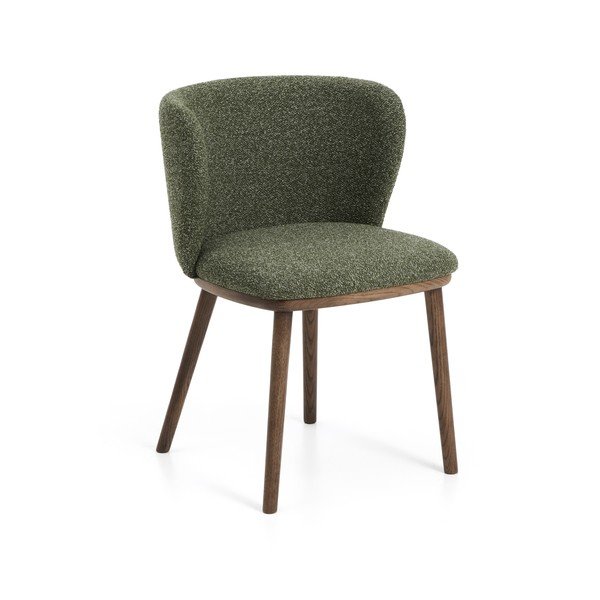 Zaļš polsterēts ēdamistabas krēsls Ciselia – Kave Home
