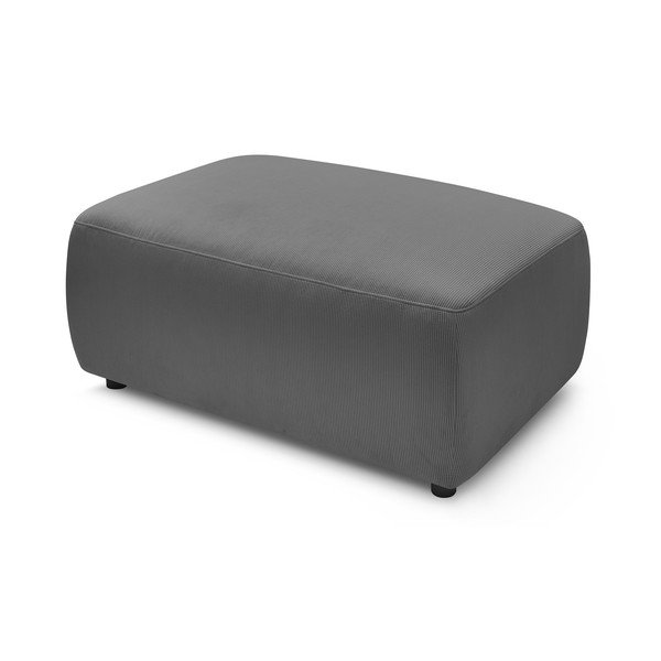 Pelēks velveta pufs Bobochic Paris Envy