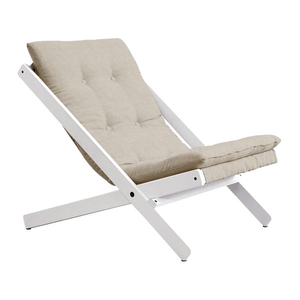Saliekamais krēsls Karup Design Vigilius Boogie White/Linen Beige