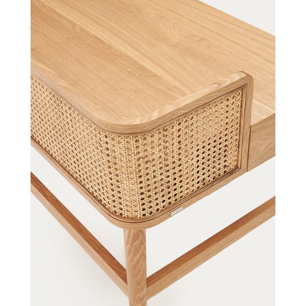 Darba galds ar oškoka imitāciju 62x105 cm Araxi – Kave Home-image-3