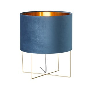 Zila galda lampa Fischer & Honsel Aura, augstums 43 cm