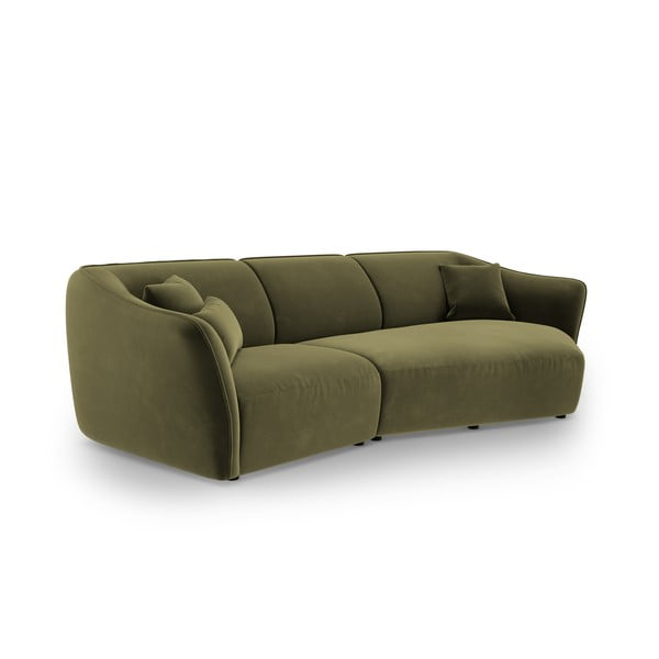 Zaļš samta stūra dīvāns Tokyo – Cosmopolitan Design-image-2