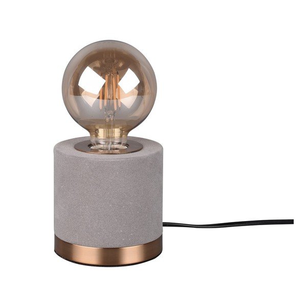 Pelēka samta galda lampa (augstums 11 cm) Judy – Reality
