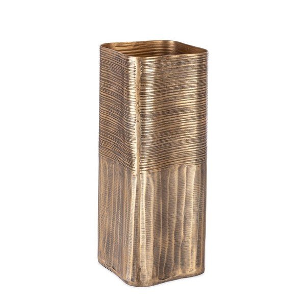 Zelta krāsas metāla rokām darināta vāze (augstums 31,5 cm) Reel – Bizzotto