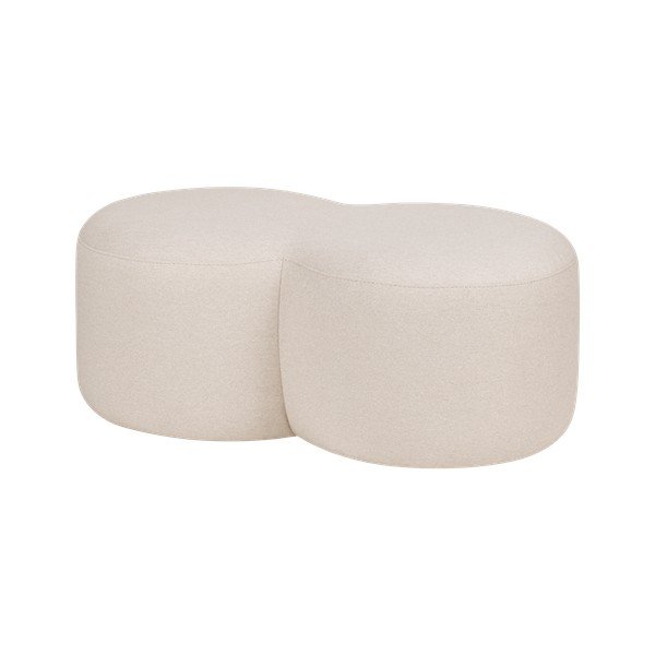 Bēšs pufs Umbo – noo.ma