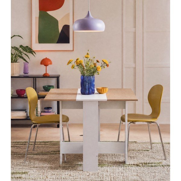 Izvelkams ēdamgalds ar ozolkoka imitācijas galda virsmu 76x28 cm Papillon – TemaHome-image-1