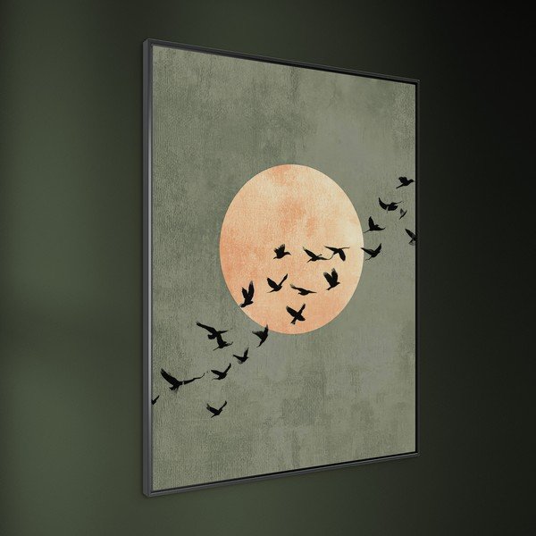 Drukāta glezna ar rāmi 60x80 cm Midnight Flight – Styler-image-2