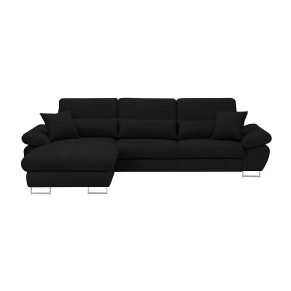 Melns Windsor & Co Dīvāni Pi dīvāns, kreisais stūris