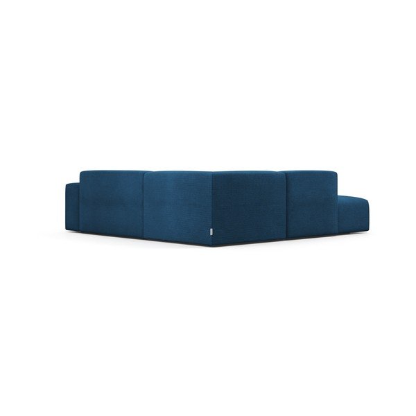 Tirkīzzils velveta stūra dīvāns Marie Claire Home Karen, 260 cm, kreisais stūris-image-4