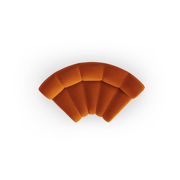 Ķieģeļu sarkana samta modulārā dīvāna daļa (ar maināmu stūri) Lupine – Micadoni -image-2