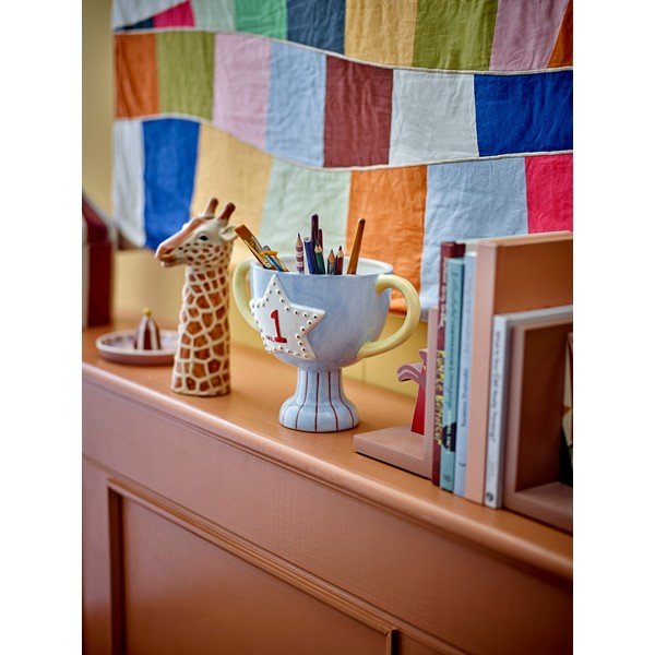 Keramikas ar rokām apgleznots puķu poda apvalks Trophy – Bloomingville Mini-image-4