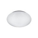 Balts apaļš LED griestu gaismeklis Reality Putz, diametrs 27 cm