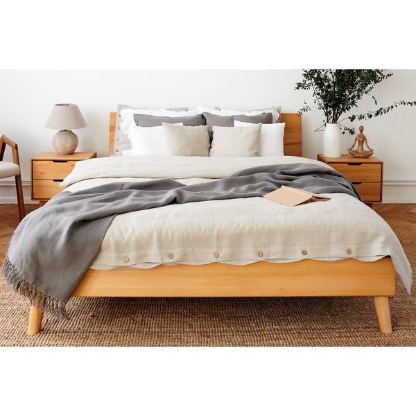 Divguļamā gulta no dižskābarža koka 160x200 cm Greg 1 – The Beds-image-3