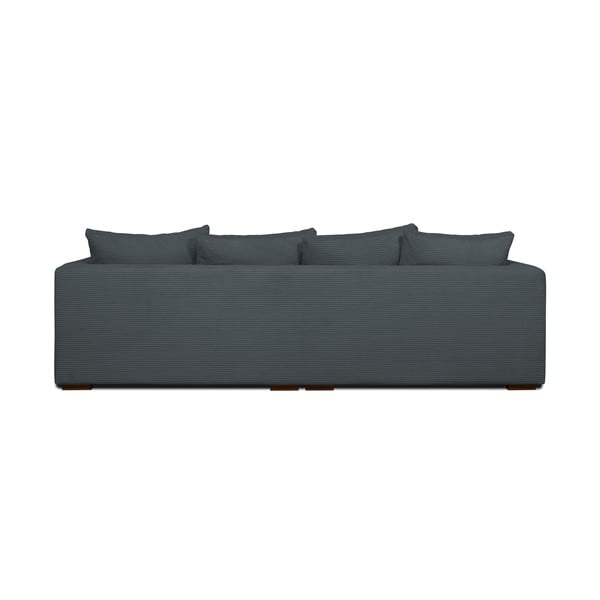 Pelēks velveta dīvāns 266 cm Comfy – Scandic-image-3