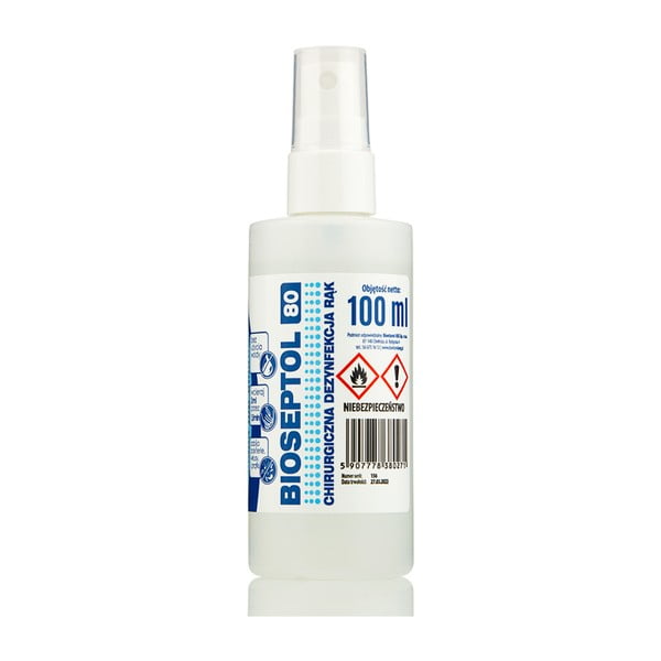 Antibakteriāls dezinfekcijas aerosols Bioseptol 80, 100 ml