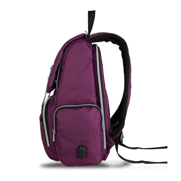 Violeta mugursoma māmiņām ar USB portu My Valice MOTHER STAR Baby Care Backpack-image-1