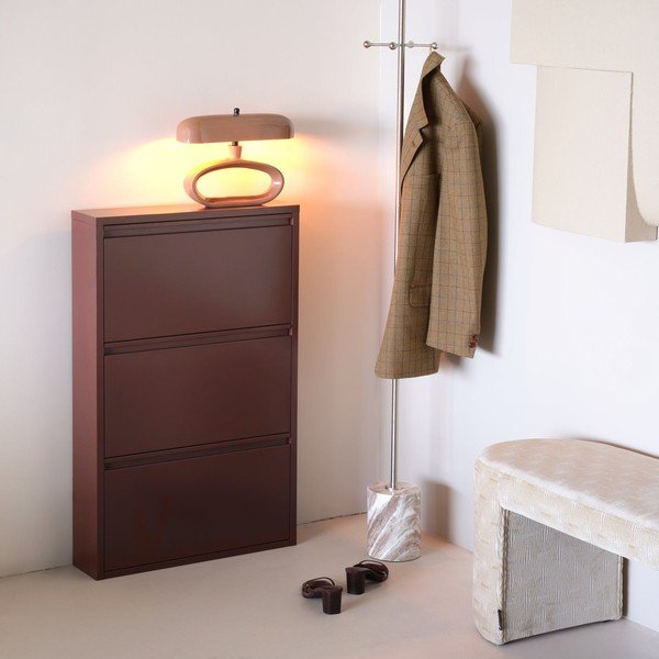 Bordo metāla atverams apavu plaukts 66x103x16 cm Sabine – WOOOD-image-1