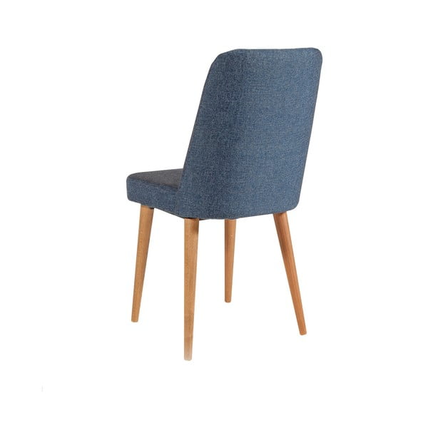 Zils samta pusdienu krēsls Stormi Sandalye – Kalune Design-image-1