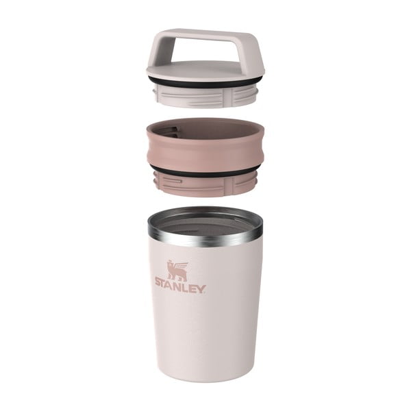 Gaiši rozā nerūsējošā tērauda termokrūze 230 ml Café-To-Go Travel Mug Rose Quartz – Stanley-image-3