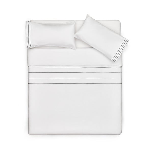 Balta divguļamā gultas veļa no kokvilnas perkala 220x240 cm Cintia – Kave Home