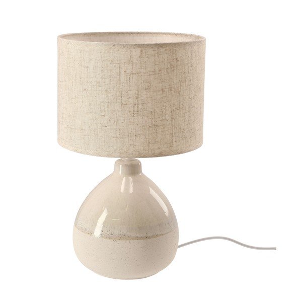Bēša galda lampa ar auduma abažūru (augstums 41 cm) Ardo – Candellux Lighting-image-3
