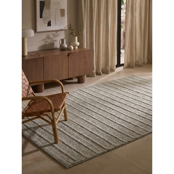 Pelēks ar rokām darināts vilnas paklājs 120x170 cm Camden Parker – Ted Baker-image-1