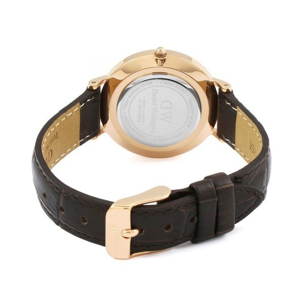 Sieviešu pulkstenis ar ādas siksniņu un rozā zelta detaļām Daniel Wellington Petite York, ⌀ 32 mm-image-1
