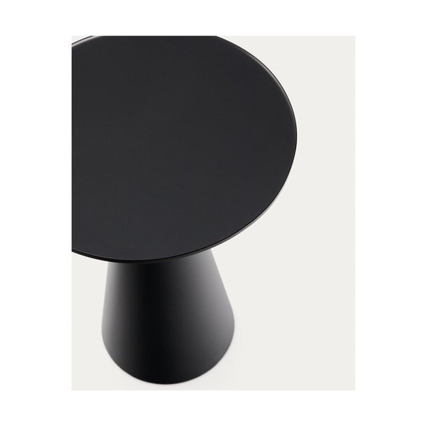 Apaļš sānu galdiņš ar stikla galda virsmu ø 35 cm Wilshire – Kave Home-image-3