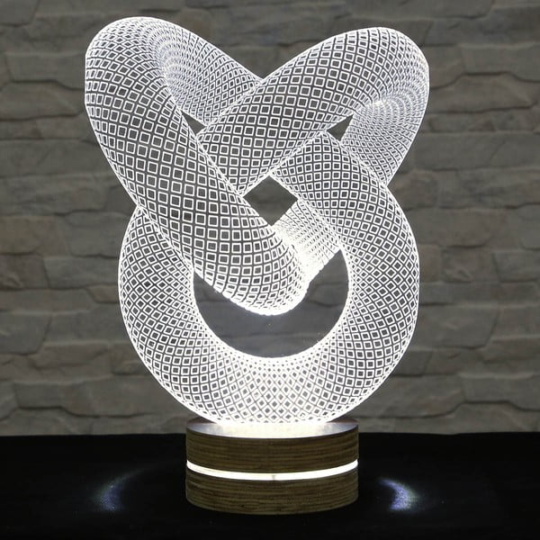 3D galda lampa Pretzel