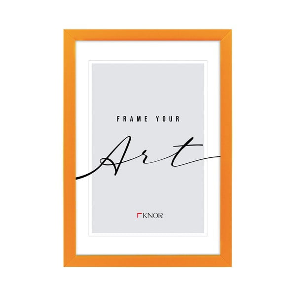 Oranžs stāvošs/piekarināms foto rāmis 20x26 cm – knor-image-1