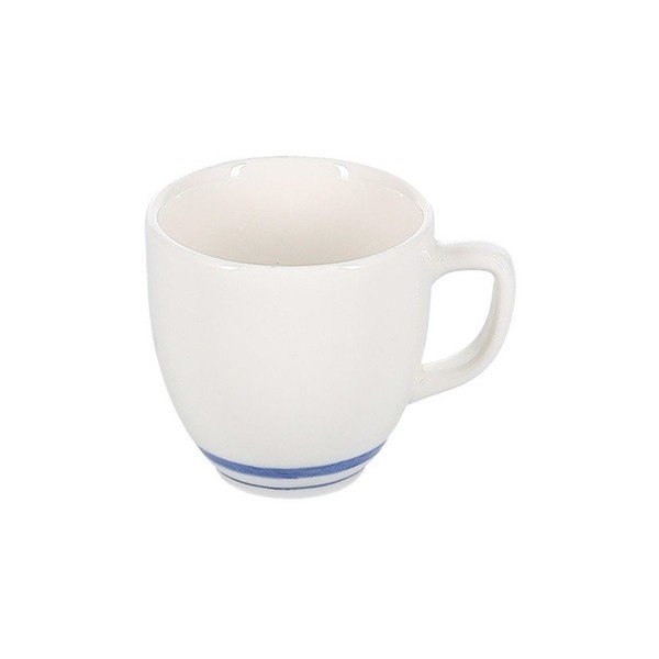Balta/zila kapučīno porcelāna tasīte 200 ml Azul – BonBistro