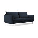 Tumši zils samta dīvāns 160 cm Vienna – Cosmopolitan Design