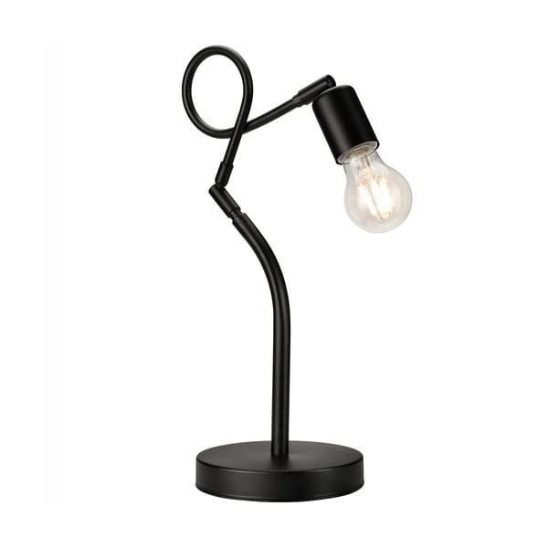 Melna galda lampa (augstums 42 cm) Harry – LAMKUR
