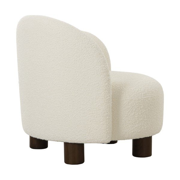 Balts atpūtas krēsls no buklē auduma Honolulu – House Nordic-image-4