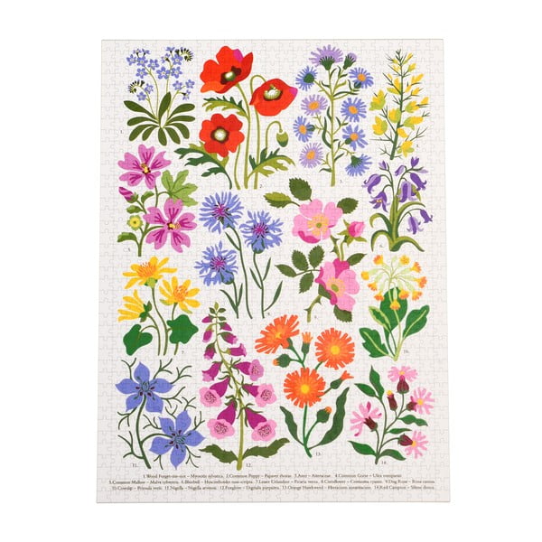 Puzle (gabalu skaits 1000) Wild Flowers – Rex London-image-3