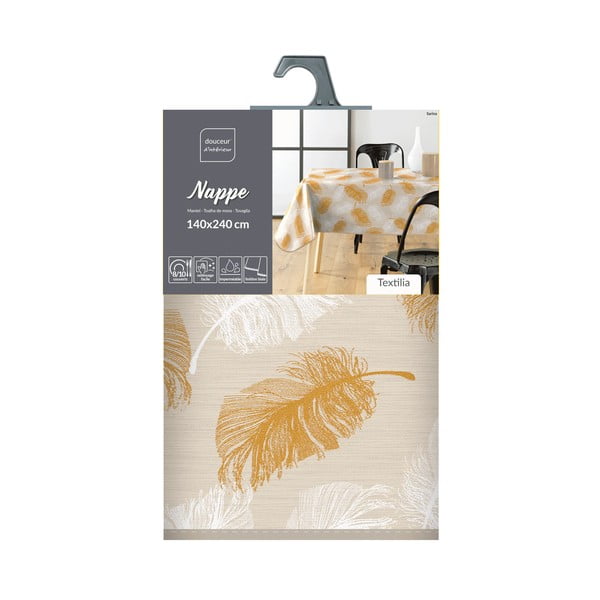 Ar mitru drānu noslaukāms galdauts 140x240 cm Sarina – douceur d'intérieur-image-4