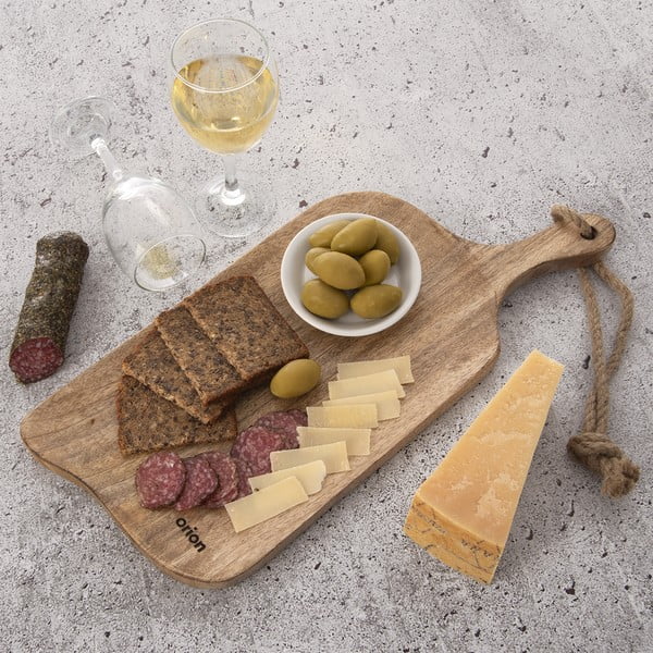 Koka griešanas dēlis griešanai 20x46,5 cm Mango – Orion-image-1