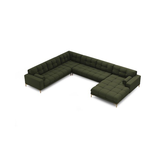 Zaļš stūra dīvāns (ar kreiso stūri) Bali – Cosmopolitan Design-image-4