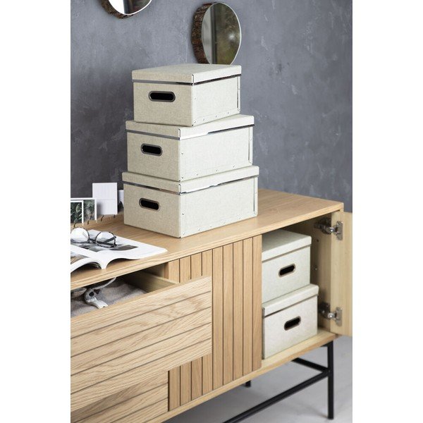 Uzglabāšanas kastes ar vāku (5 gab.) Joachim – Bigso Box of Sweden-image-1