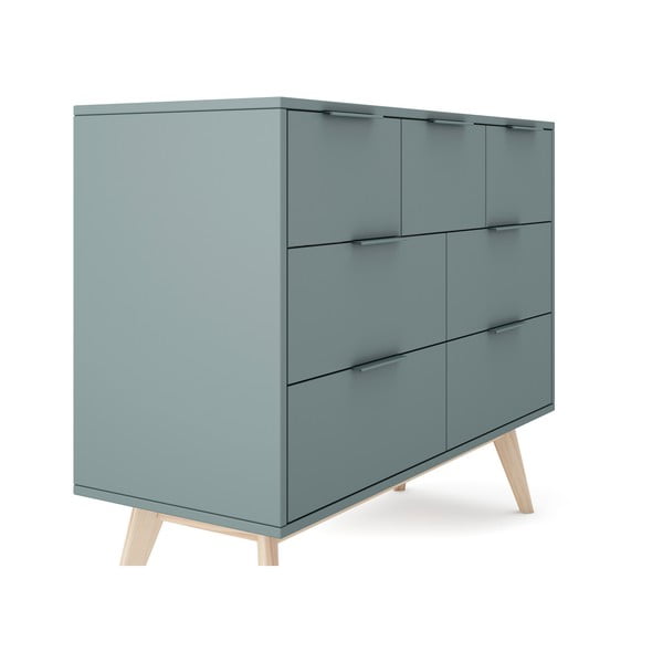 Dūmakaini zaļa kumode 120x83x40 cm Pisco – Marckeric-image-4