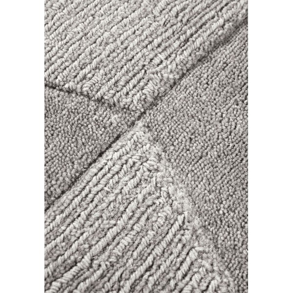 Pelēks ar rokām darināts vilnas celiņa paklājs 80x250 cm Ursule – Villeroy&Boch-image-4