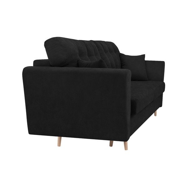 Melns trīsvietīgs dīvāns ar glabāšanas vietu Cosmopolitan Design Grenoble-image-3